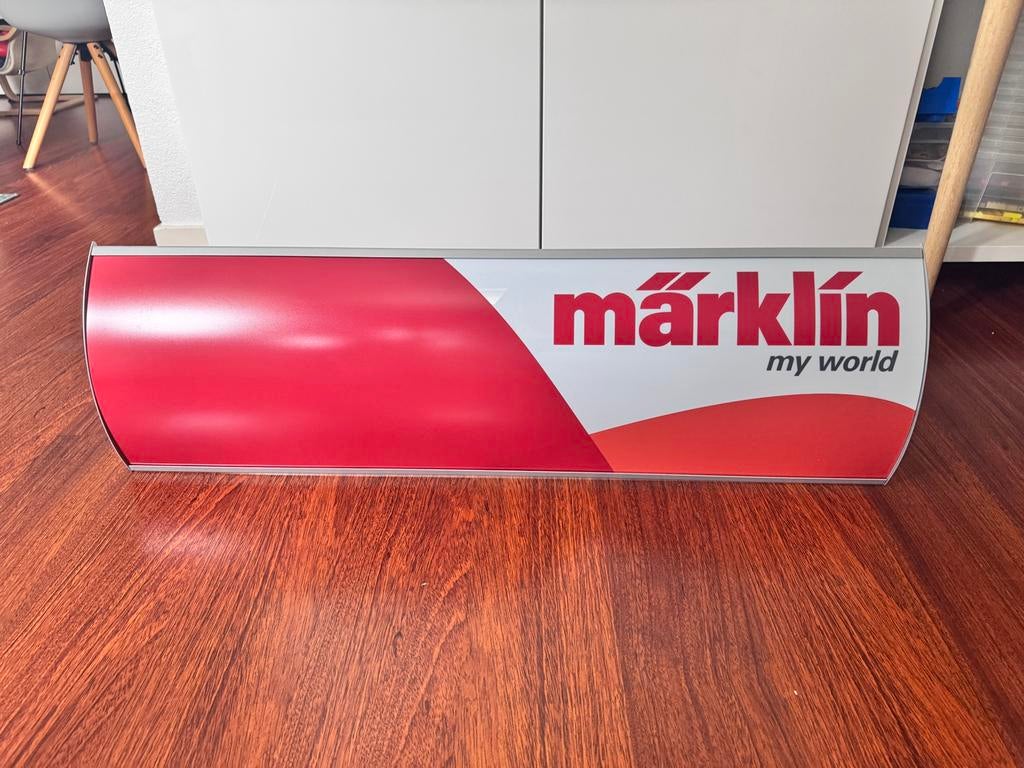 Uniek reclame object marklin, Ophalen of Verzenden, Zo goed als nieuw, Lichtbak of (neon) lamp