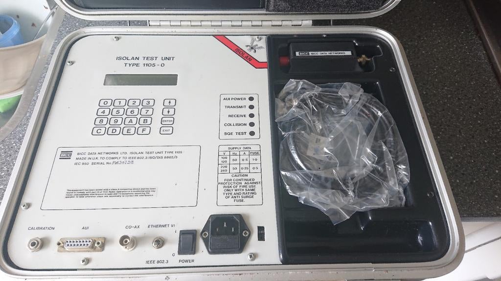 BICC Datanetworks isolan 1105 test unit, Computers en Software, Vintage Computers, Ophalen of Verzenden, BICC