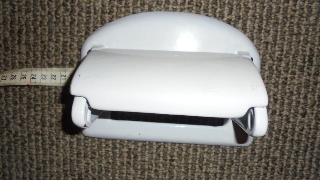 UNIEK wit emaille gietijzer wc rol houder, Antiek en Kunst, Ophalen of Verzenden