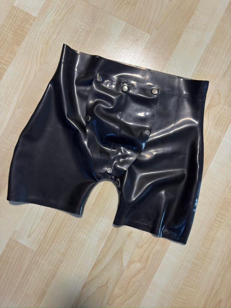Zwarte latex slip in de maat M, Ophalen of Verzenden, Zwart, Slip