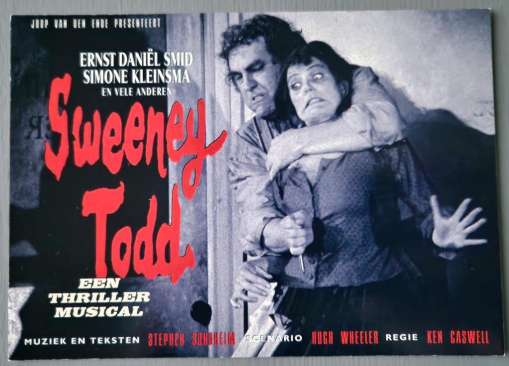 Sweeney Todd Simone Kleinsma Boomerang Ansichtkaart, Verzenden, 1980 tot heden, Ongelopen, Overige thema's