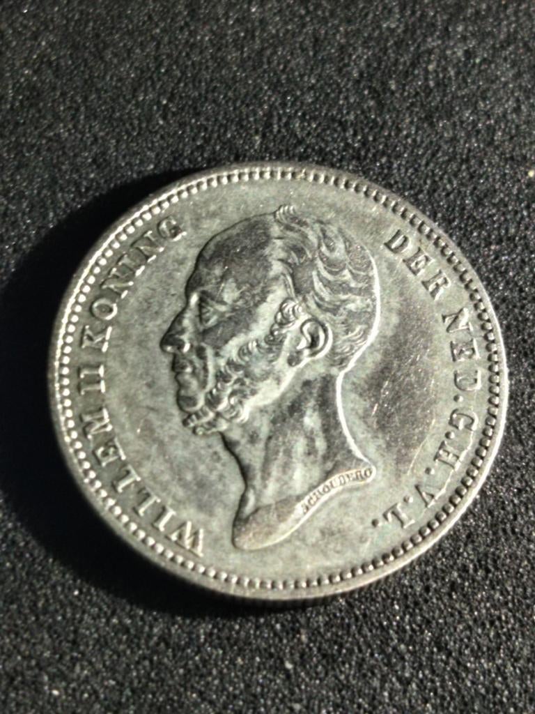 25 cent 1849 Willem 2, Ophalen of Verzenden, Koning Willem II, 25 cent