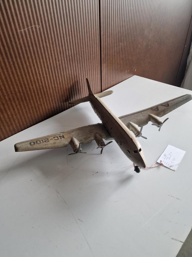 Vliegtuig  metaal marx pan am de 4, Ophalen, Gebruikt, Schaalmodel