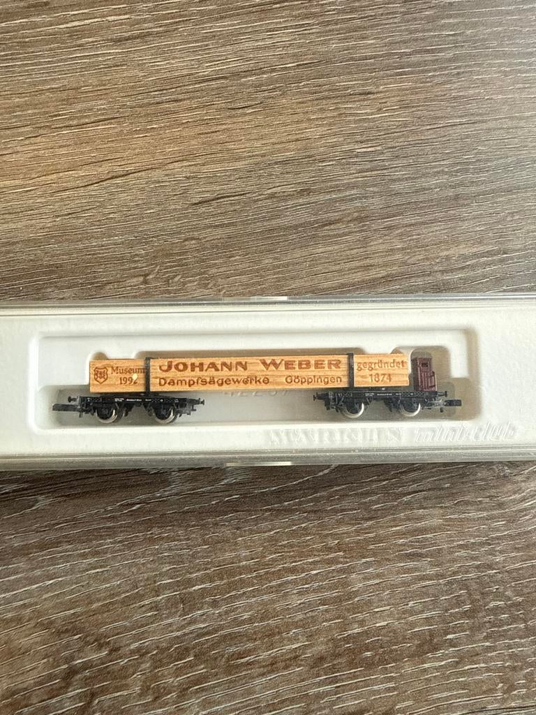 Märklin Mini-Club Museumwagen 1992 Johann Weber, Wisselstroom, Wagon, Ophalen of Verzenden, Zo goed als nieuw