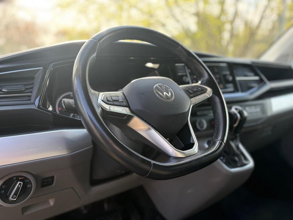 Volkswagen Transporter 2.0 TDI L2H1|DUBBELCABINE|AUTOMAAT|NA, Gebruikt, 4 cilinders, 2500 kg, Zwart