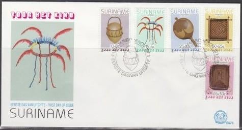 Suriname 1983 - FDC E75 - Surinaamse gebruiksvoorwerpen, Ophalen of Verzenden, Gestempeld