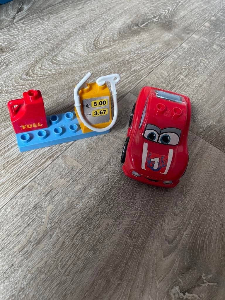 Unico set McQueen tankstation, Ophalen of Verzenden, Gebruikt