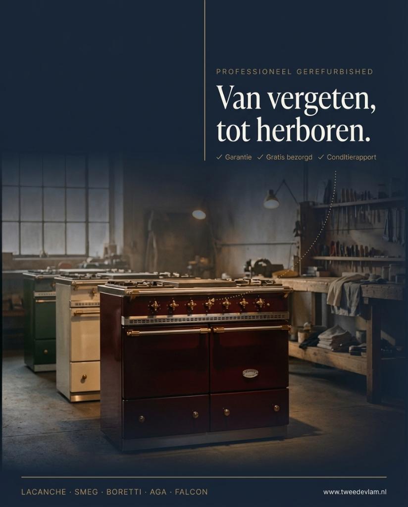 ★ Lacanche | Smeg | Boretti—Vakkundig Gerestaureerd Garantie, Warmhoudplaat, 60 cm of meer, Refurbished, Ophalen of Verzenden