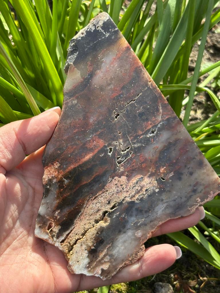 Agaat Plaat - Natuurlijke Schoonheid - 138 gram, Ophalen of Verzenden, Mineraal