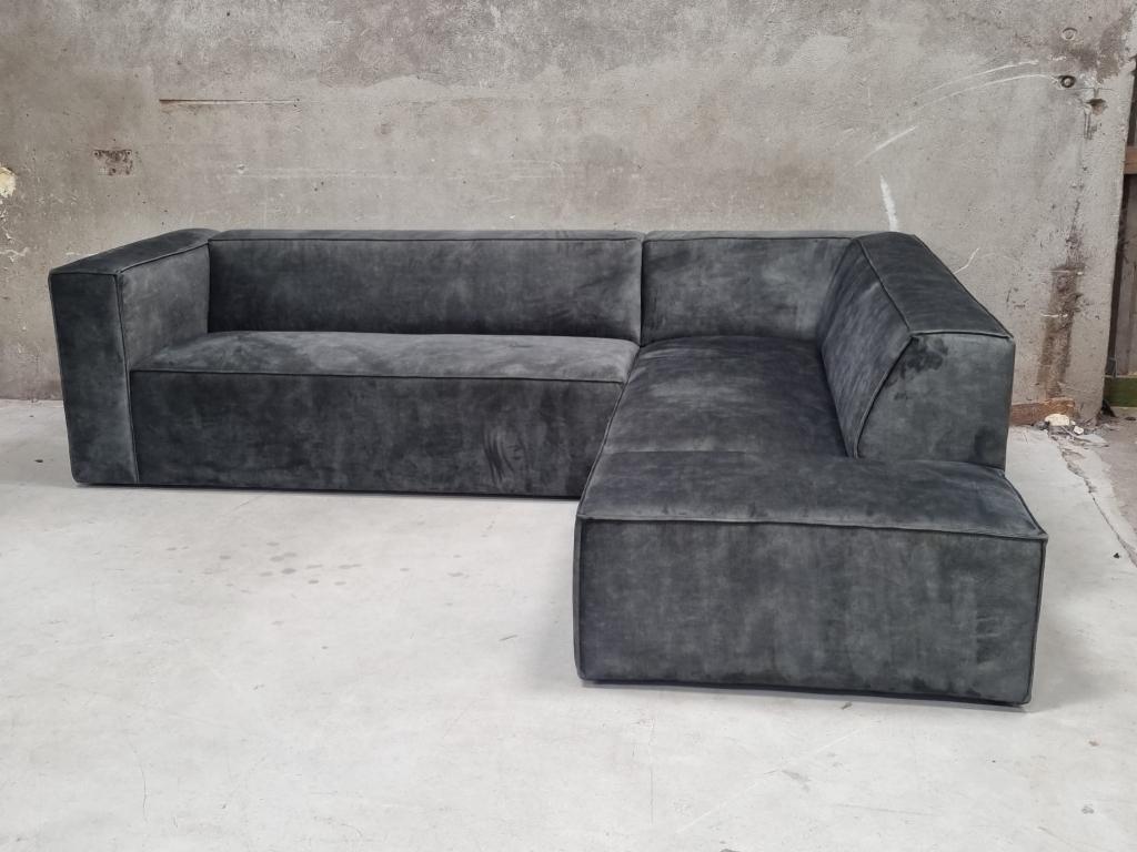 !!ACTIE!! Hoekbank Memphis Velvet Groen Bronx71, Niet ingevuld, Niet ingevuld, Niet ingevuld