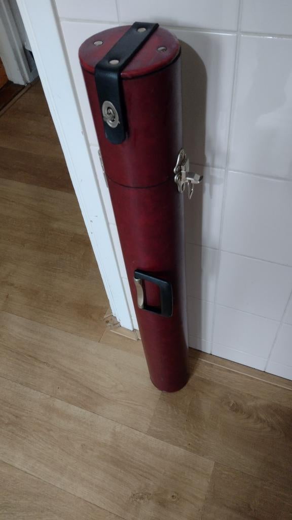 Vintage biljart koker, Sport en Fitness, Biljarten en Poolen, Ophalen of Verzenden, Gebruikt, Biljarttafel