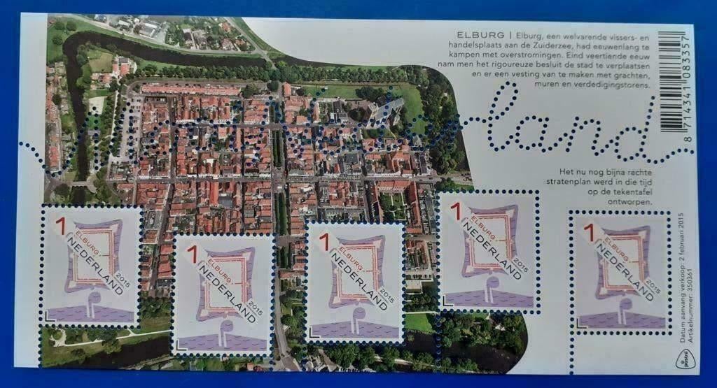 Mooi Nederland 2015 - Mooi Elburg NVPH 3270, Verzenden, Na 1940, Postfris