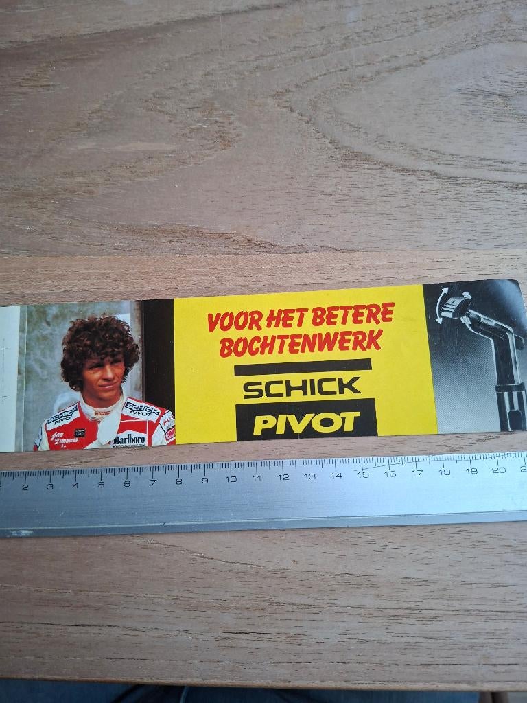 Sticker Jan Lammers Formule 1, Ophalen of Verzenden, Zo goed als nieuw, Auto of Motor