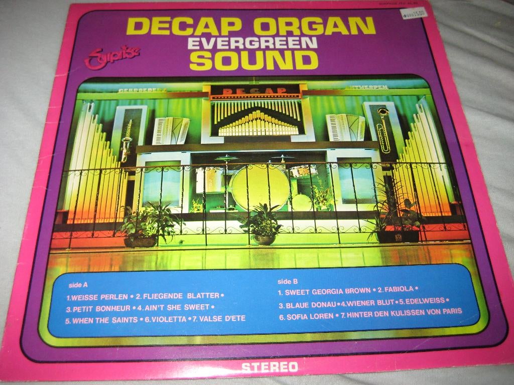 LP, Decab Organ Evergreen Sound, Ophalen of Verzenden, 1960 tot 1980, Zo goed als nieuw, 12 inch