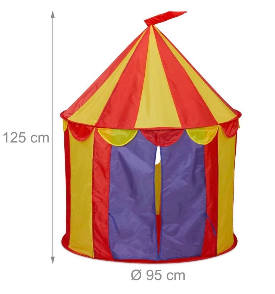 Circustent Speeltent voor Kinderen - 125 cm hoog, Ophalen