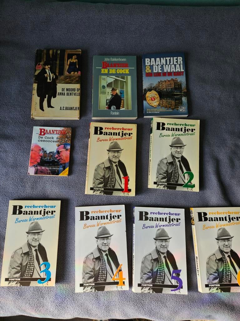 10 Baantjer boeken - De Cock en meer, Ophalen of Verzenden, Gelezen