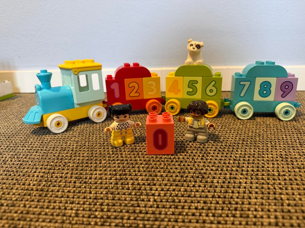 Lego Duplo Getallentrein 10954 compleet, Ophalen of Verzenden, Zo goed als nieuw, Complete set, Duplo