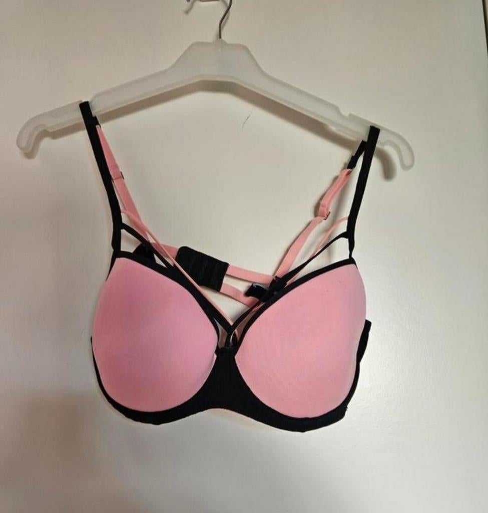 Roze en Zwarte BH - Maat 85C Sapph, Sapph, Ophalen, Roze, BH