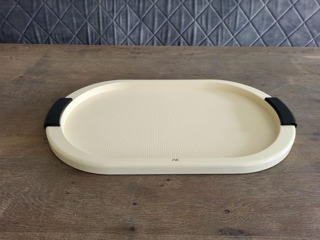 Scaroni dienblad post modern jaren 80, Huis en Inrichting, Woonaccessoires | Dienbladen, Ophalen of Verzenden, Rechthoekig, Hout