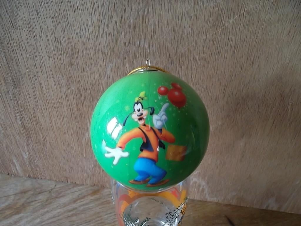 Disney Goofy kerstbal C1000, Ophalen of Verzenden, Goofy of Pluto, Zo goed als nieuw, Beeldje of Figuurtje
