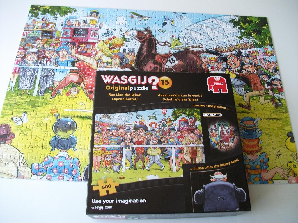 Wasgij puzzel Original 15 Lopend buffet 500 stuks, Ophalen of Verzenden, 500 t/m 1500 stukjes, Zo goed als nieuw, Legpuzzel