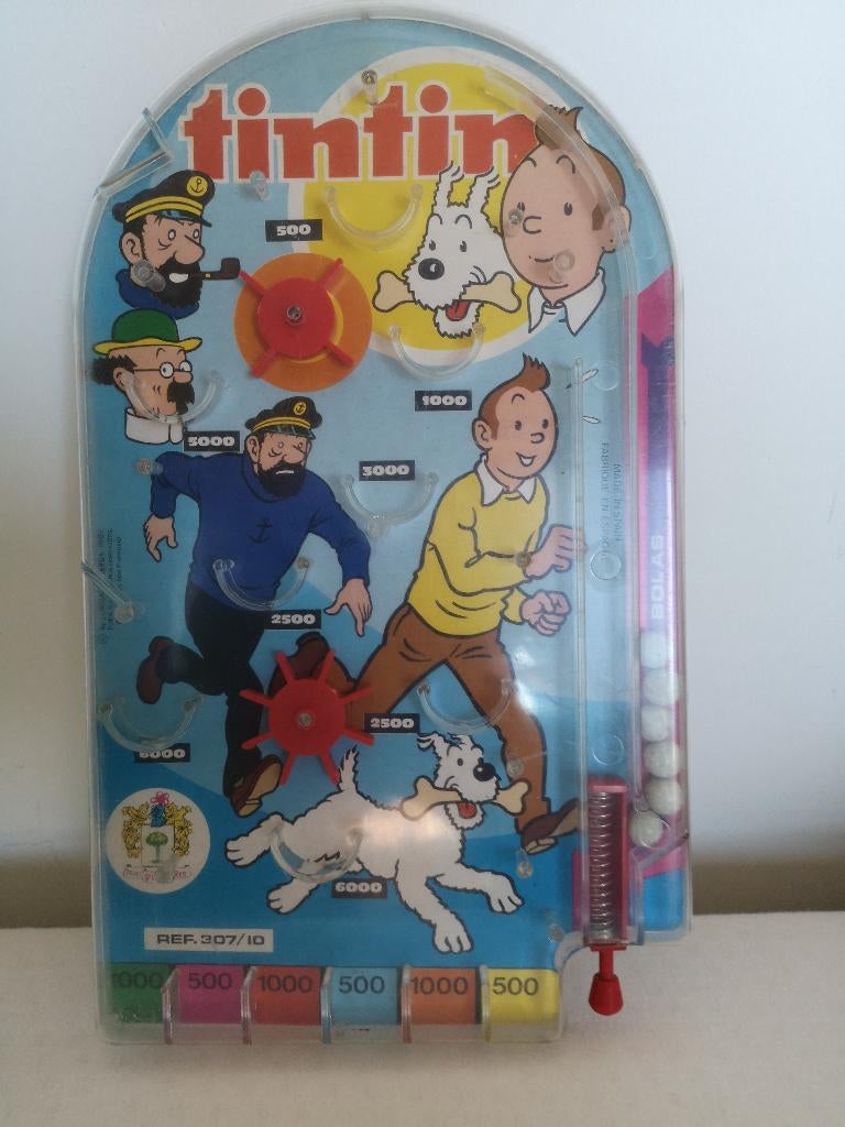 kuifje flipperkast met als thema de beroemde strip reksen, Boeken, Stripboeken, Gelezen, Verzenden, Complete serie of reeks, Hergé