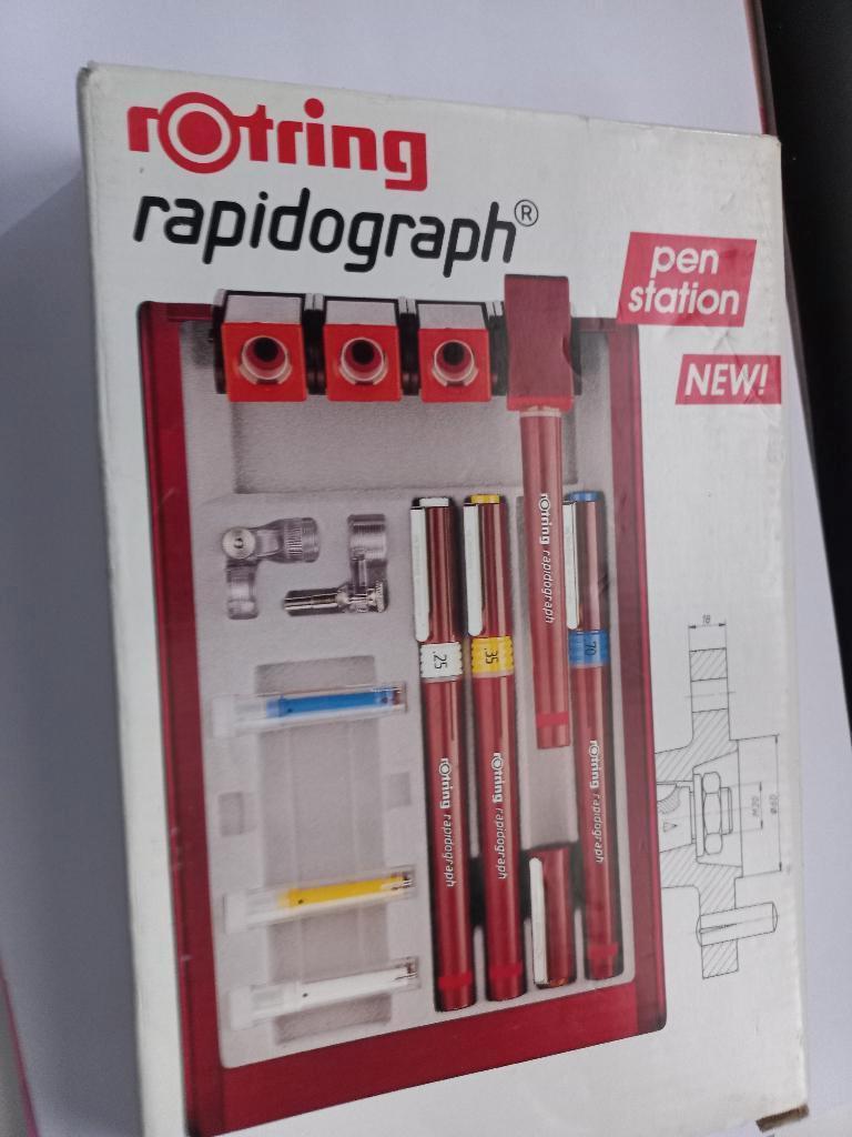 rOtring tekenpennenset Rapidograph 4 dlg., Ophalen of Verzenden, Nieuw, Overige typen