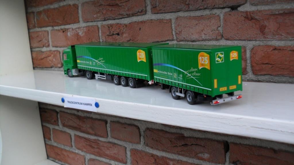 Lion  Toys  Mercedes  Actros  van  Technische  Unie., Hobby en Vrije tijd, Ophalen of Verzenden, Zo goed als nieuw, Bus of Vrachtwagen