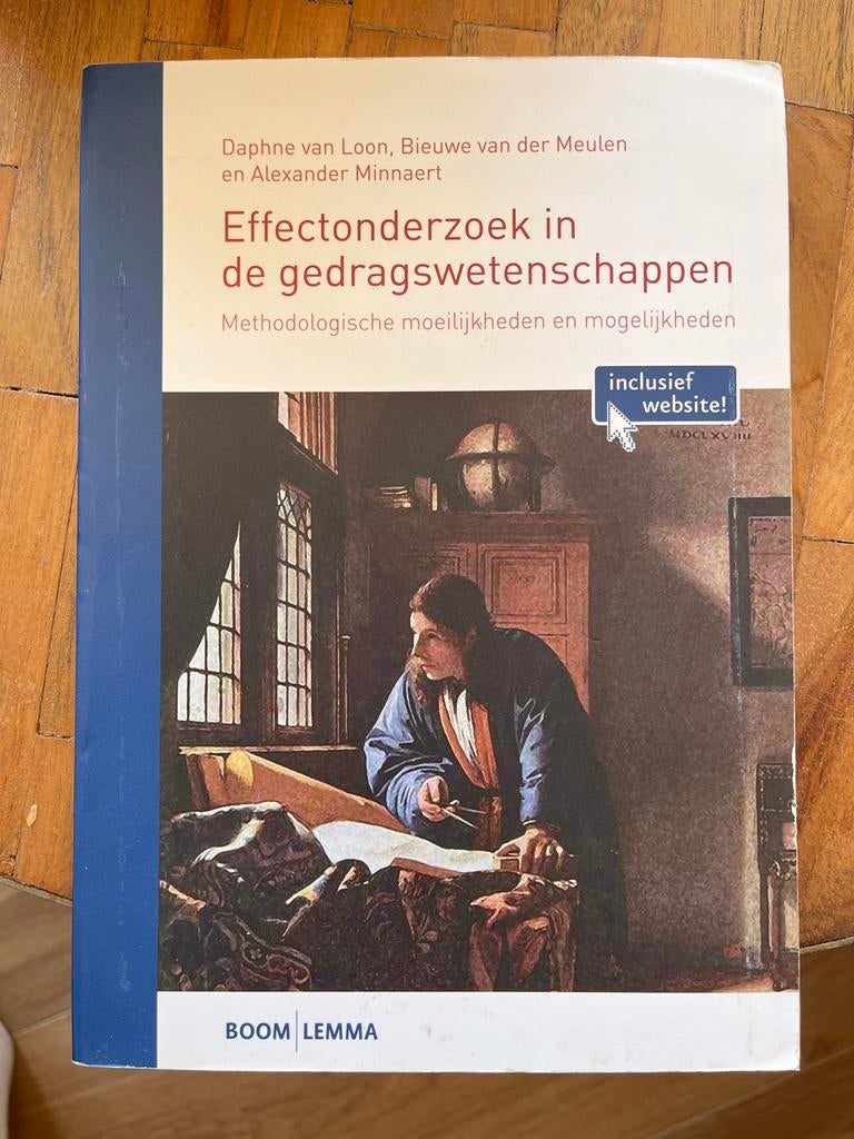 Effectonderzoek in de gedragswetenschappen, Ophalen of Verzenden, Gamma, Gelezen, HBO