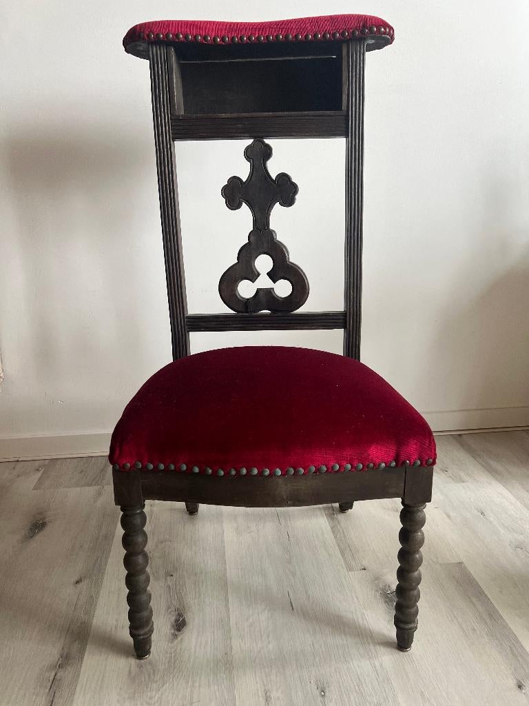 Bidstoel / knielbankje, Antiek en Kunst, Antiek | Meubels | Stoelen en Banken, Ophalen