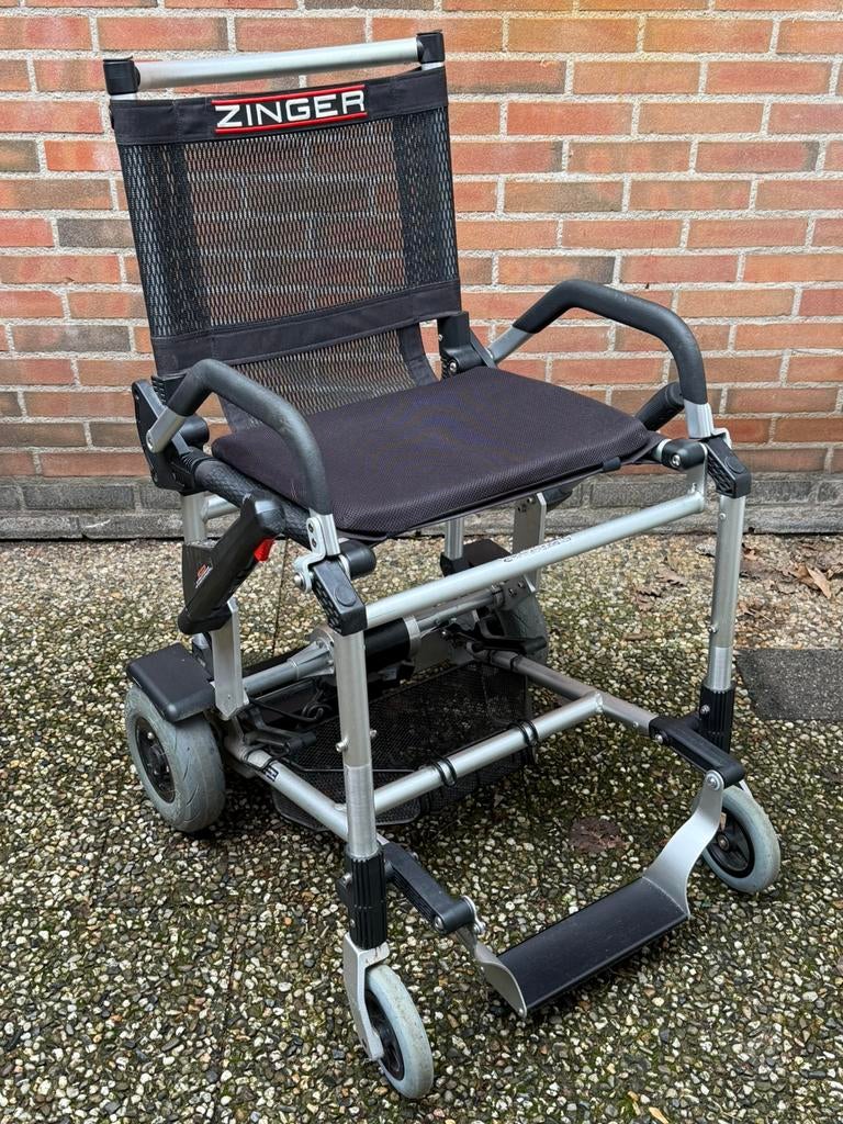 Zinger elektrische inklapbare rolstoel, Diversen, Rolstoelen, Ophalen, Inklapbaar, Gebruikt, Elektrische rolstoel
