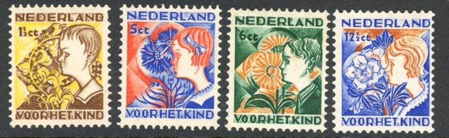 Kinderzegels 1932, NVPH 248-251, ongebruikt, Ophalen of Verzenden, T/m 1940, Postfris