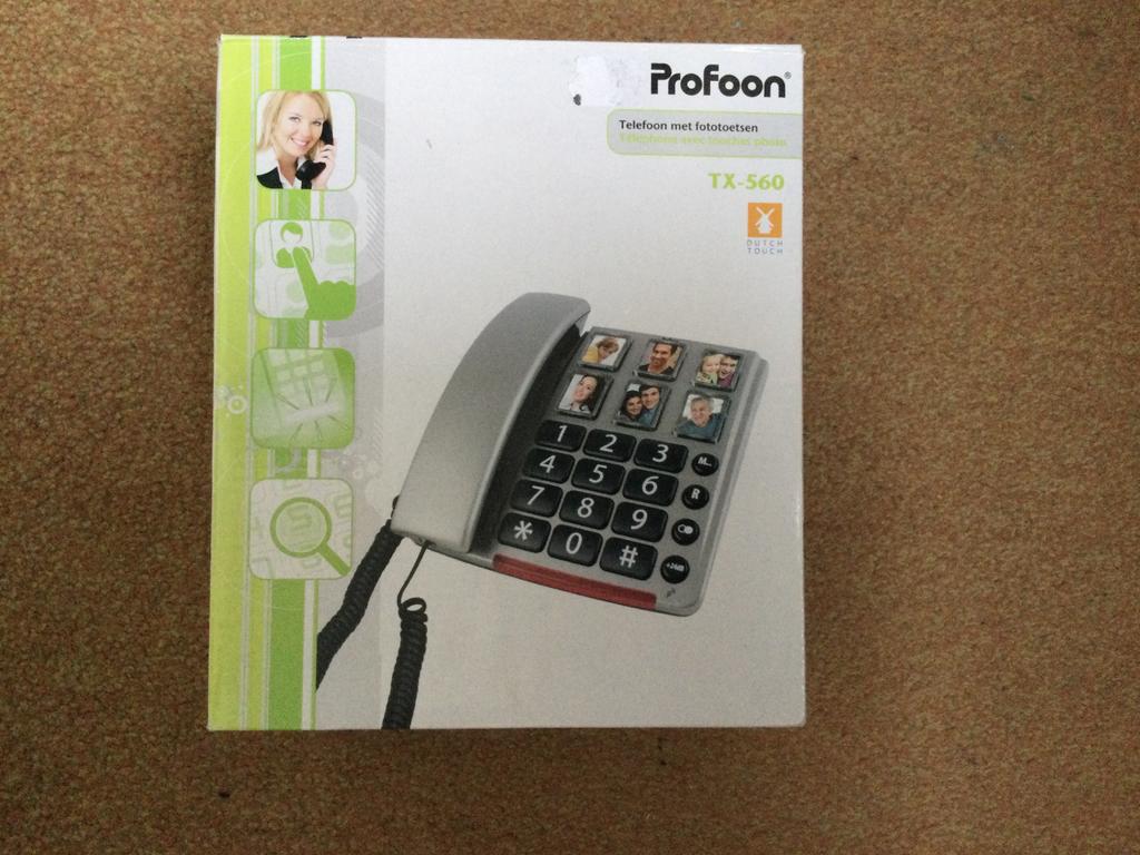 Telefoon met fototoetsen - Profoon TX-560, Ophalen of Verzenden, Zo goed als nieuw
