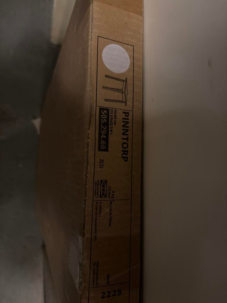 IKEA PINNTORP tafel onderstel (doos 2), Ophalen, Vierkant, 50 tot 100 cm, Nieuw