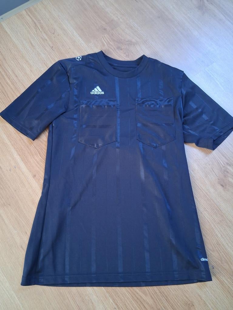 Adidas scheidsrechter shirt zwart korte mouw maat s, Ophalen of Verzenden