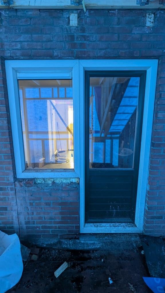 Kunststof kozijnen en deuren, Doe-het-zelf en Verbouw, Kozijnen en Schuifpuien, Ophalen, Kunststof, Gebruikt, Deurkozijn