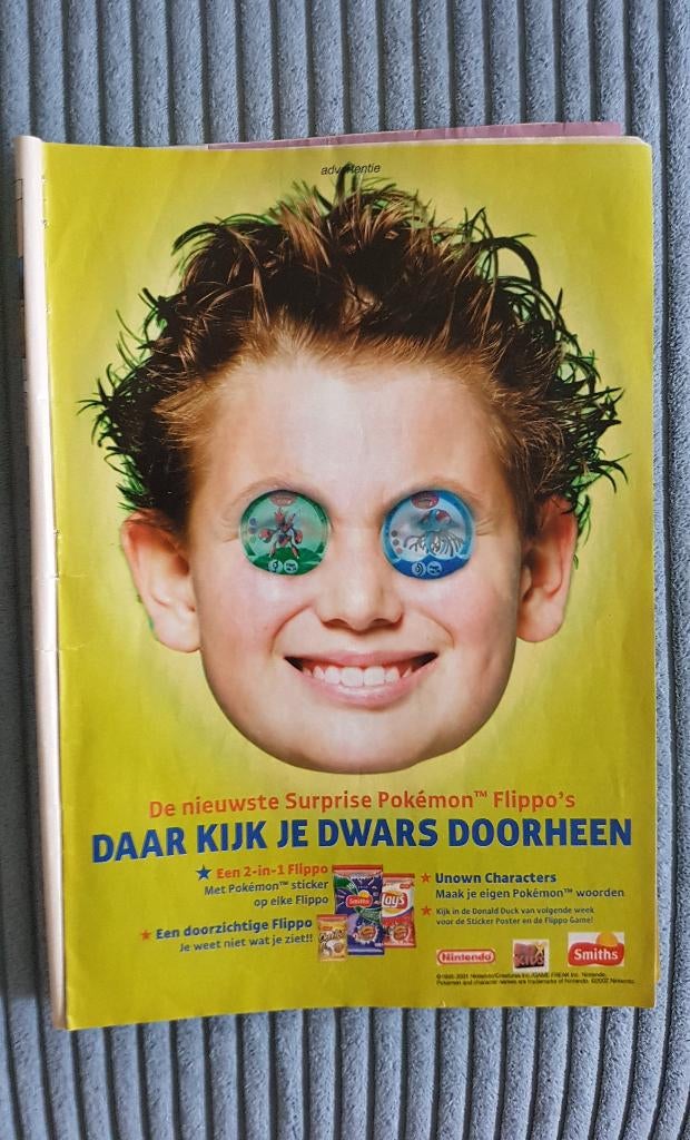Surprise Pokémon flippo advertentie, verzamel item., Ophalen of Verzenden, Spiek, Overige typen