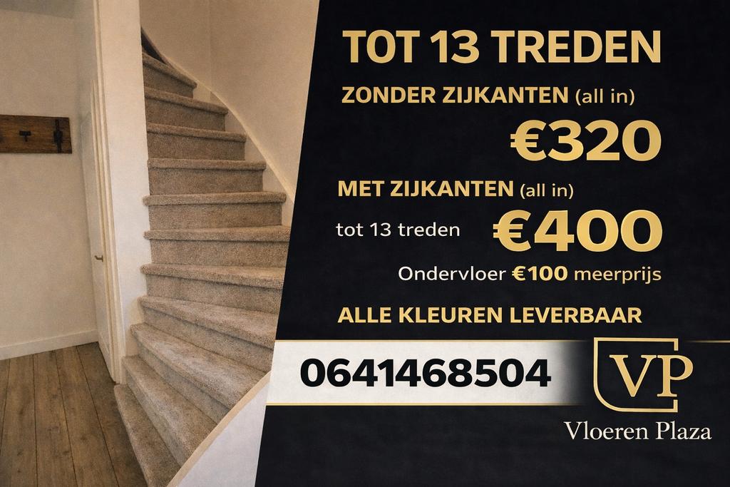 Trapbekleding, Huis en Inrichting, Stoffering | Vloerbedekking, Ophalen, Nieuw