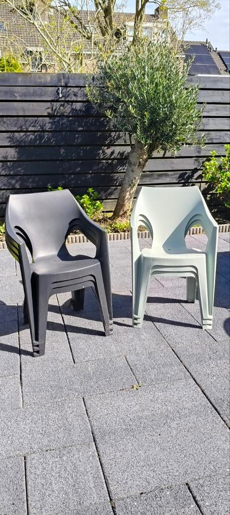 Tuinstoelen, 6 stuks, Tuin en Terras, Tuinstoelen, Ophalen of Verzenden, Kunststof