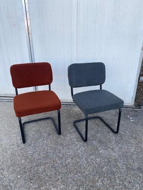 28 eetkamerstoelen horeca restaurant stoel teddy stof nieuw, Ophalen, Nieuw, Stof, Grijs