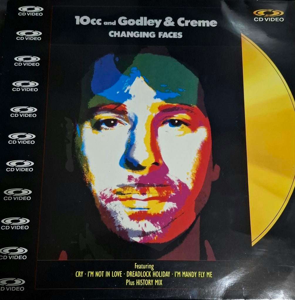 Laserdisc 10cc changing faces, Ophalen of Verzenden, Gebruikt, 12 inch, Disco