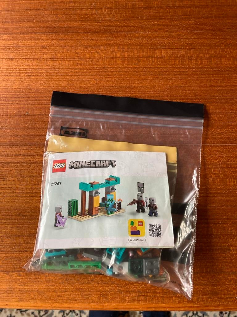 Lego Minecraft 21267 Compleet met boekje, Ophalen of Verzenden, Gebruikt, Complete set, Lego