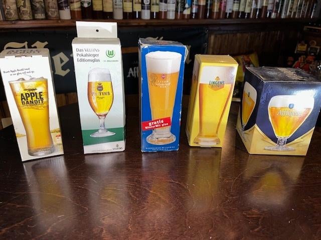 bierglazen, Verzamelen, Ophalen, Zo goed als nieuw, Glas of Glazen, Overige merken