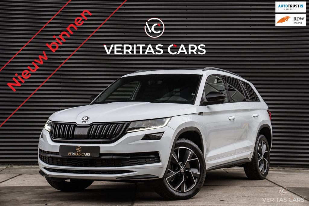 Skoda KODIAQ 2.0 TSI 4x4 Sportline Business 190PK 7p.|ACC|Pa, Automaat, Gebruikt, Euro 6, Wit