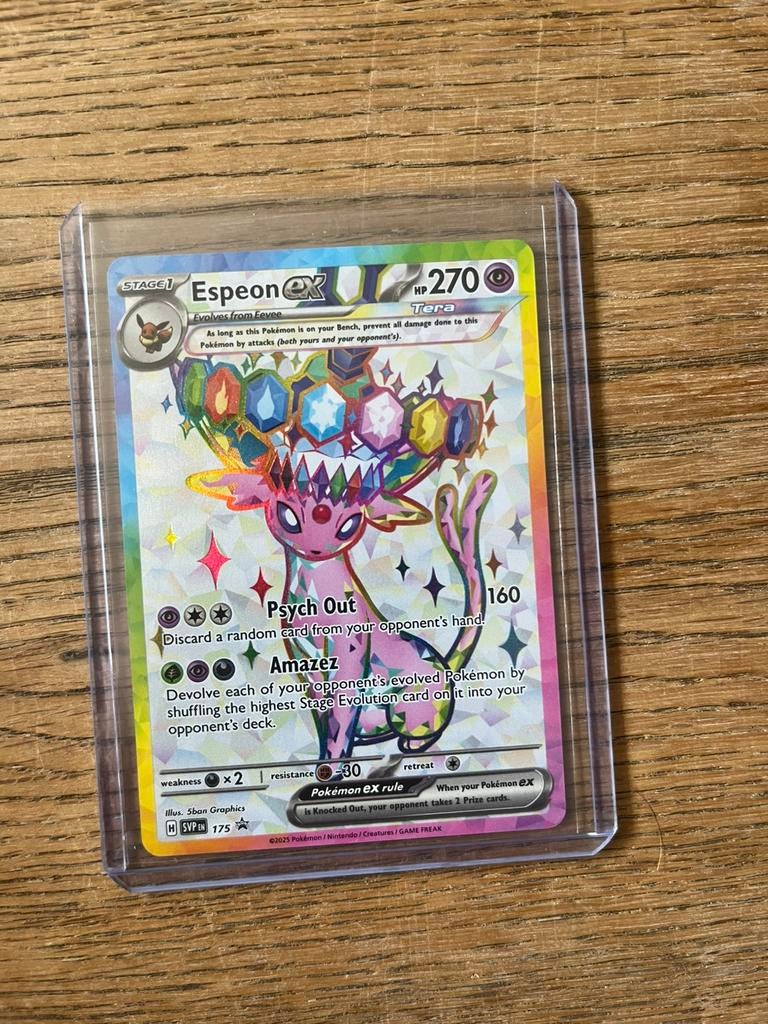 Espeon EX 175 Promo, Hobby en Vrije tijd, Verzamelkaartspellen | Pokémon, Ophalen, Zo goed als nieuw