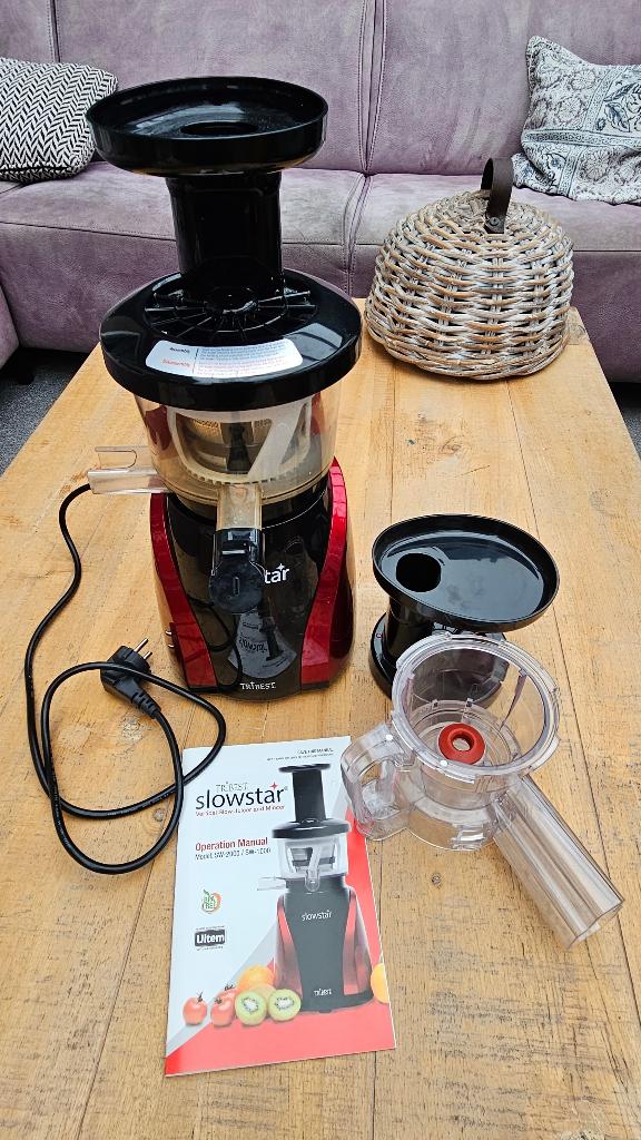 Slowstar SW-2000-F Slowjuicer & Mincer, Ophalen of Verzenden, Gebruikt, Elektrisch, Slowjuicer