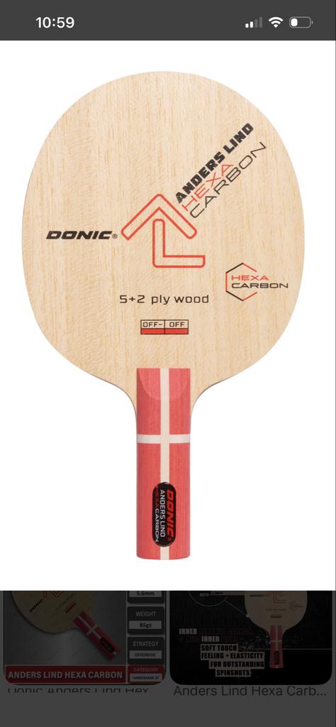 Gezocht: Donic Anders Lind Hexa Carbon recht handvat, Sport en Fitness, Tafeltennis, Ophalen of Verzenden, Zo goed als nieuw
