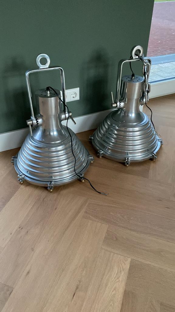 Eichholtz La Marina hanglampen - 5 stuks, Ophalen, Gebruikt, Metaal, 50 tot 75 cm