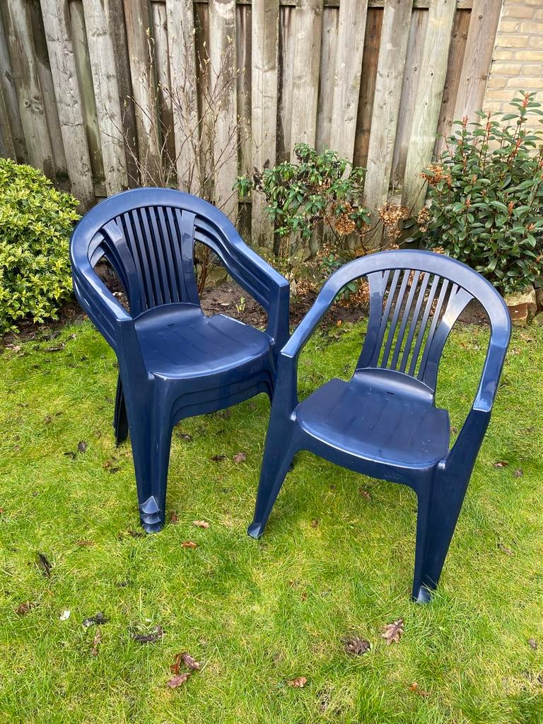 Jardin Tuinstapelstoelen - 12 stuks in één koop, Ophalen, Gebruikt, Kunststof, Stapelbaar