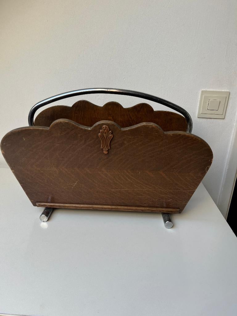 Retro krantenbak of lectuurbak, Ophalen of Verzenden, Huis en Inrichting